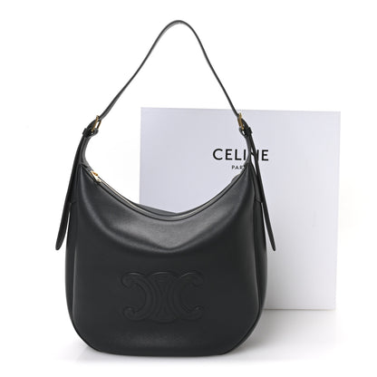 Celine Calfskin Triomphe Heloise Shoulder Bag Slate Grey 12 of 12