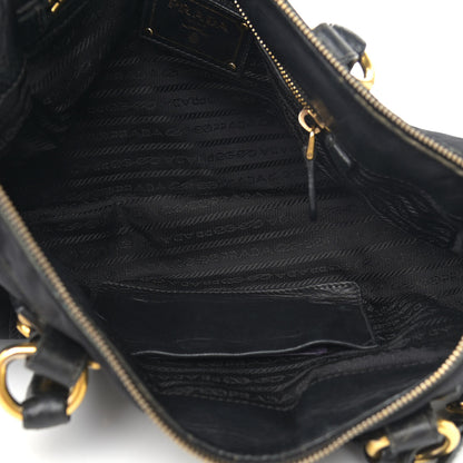 Prada Tessuto Nylon Jacquard Logo Tote Black 4 of 13