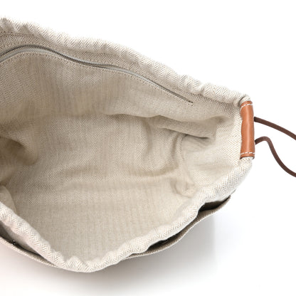 Hermes Canvas Barenia Fourbi 25 MM Pouch Naturel Fauve 4 of 11