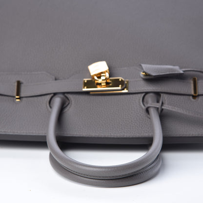 Hermes Togo Birkin 35 Etain 35 of 37