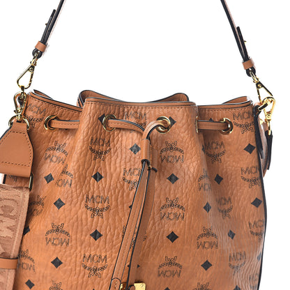 MCM Visetos Essential Drawstring Bag Cognac 7 of 9