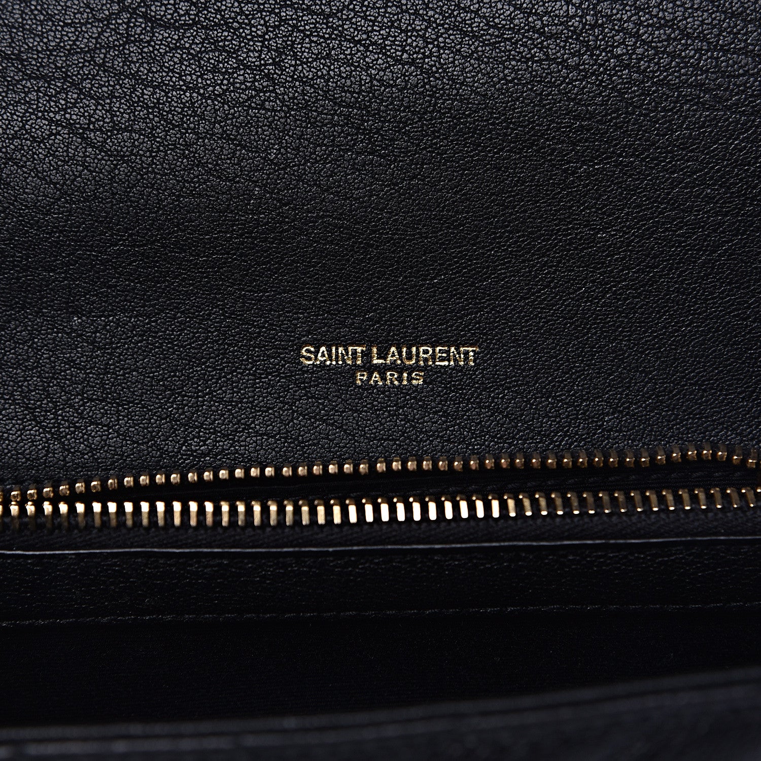 Saint Laurent Sheepskin Matelasse Chevron Monogram Medium College Bag Black 6 of 10