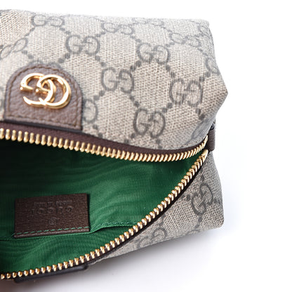 Gucci Soft GG Supreme Monogram Calfskin Small Ophidia Cosmetic Case Beige Ebony New Acero 4 of 9