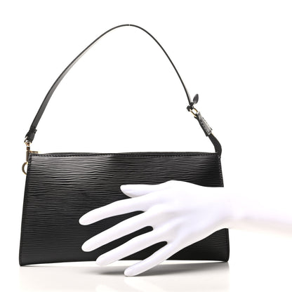 Louis Vuitton Epi Pochette Accessories 24 Black 2 of 8