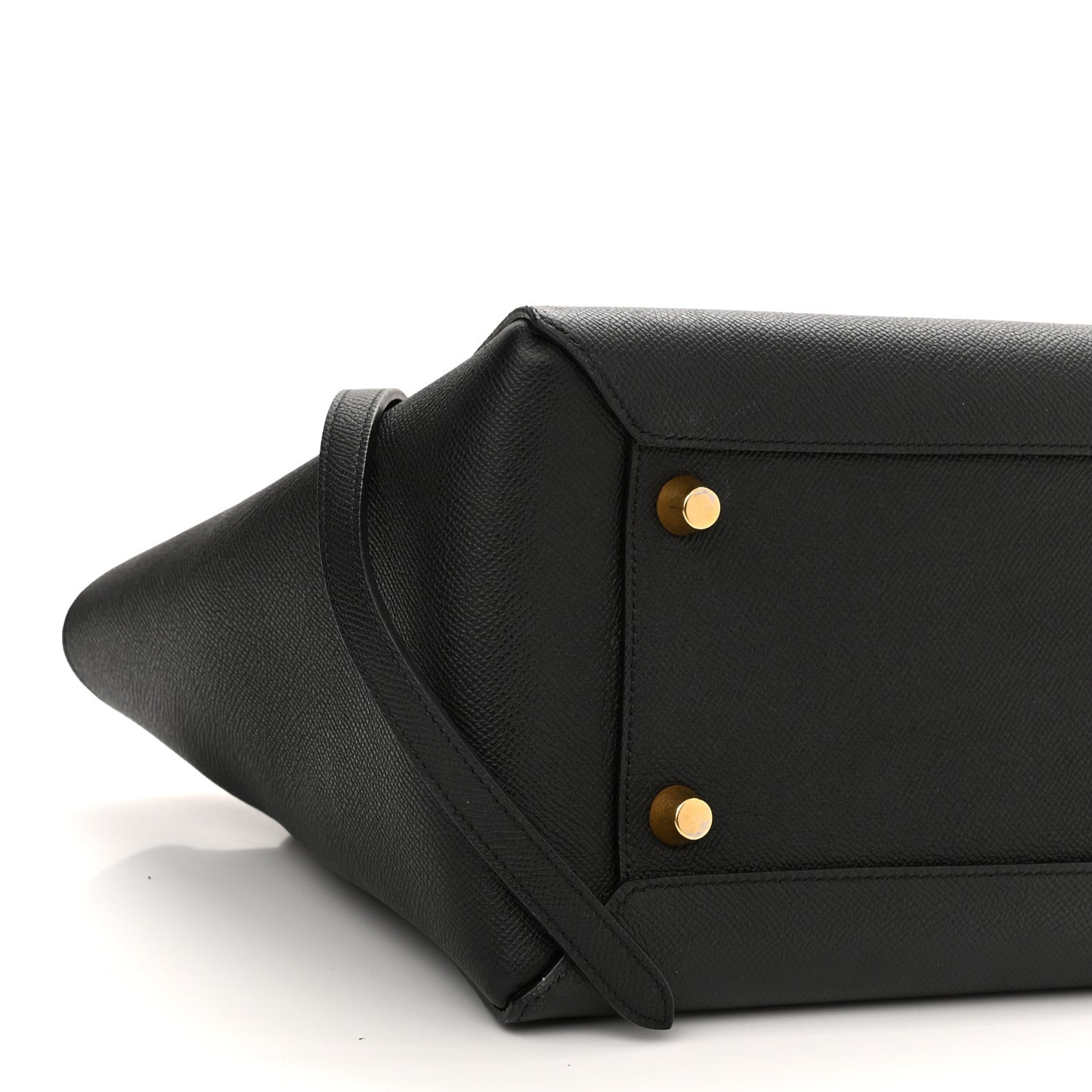 Grained Calfskin Mini Belt Bag Black