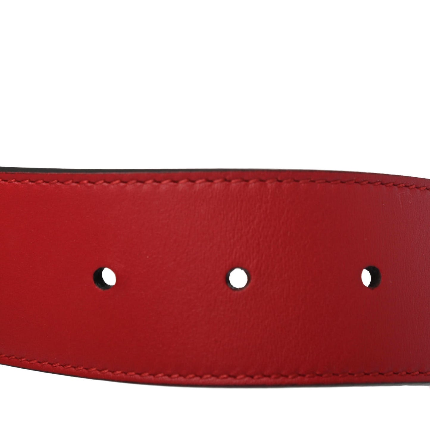 Moon Calfskin Torchon Double G 40mm Belt 90 36 Hibiscus Red
