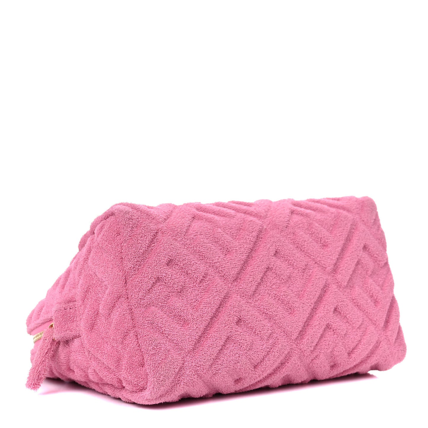 Terry Cloth Vitello Century Matte FF 1974 Embossed Medium Trapezoid Beauty Pouch Lollypop