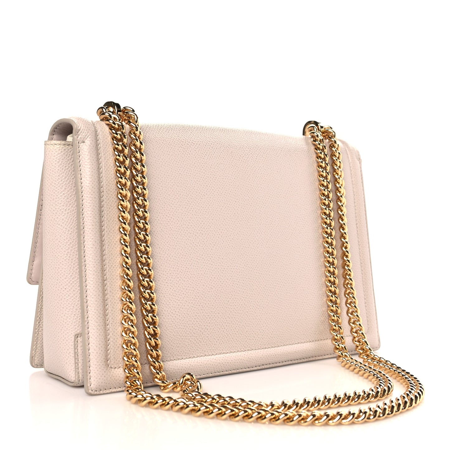 Printed Calfskin Ginny Shoulder Bag New Bisque