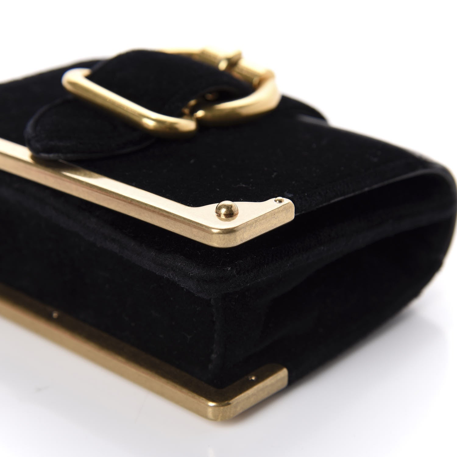 Prada Velluto Micro Cahier Bag Black 7 of 10