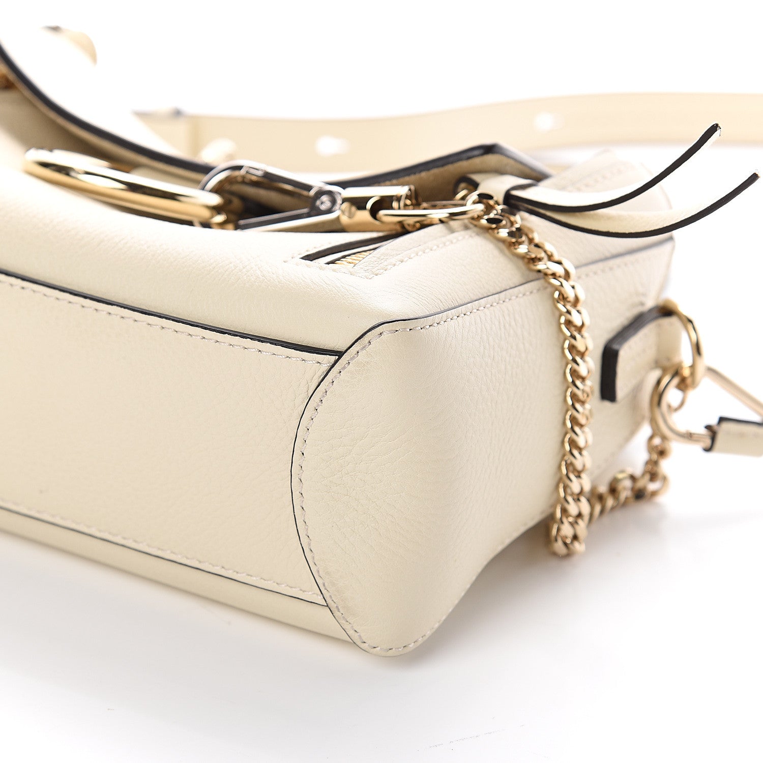 Chloe Calfskin Mini Faye Day Shoulder Bag Off White 8 of 8