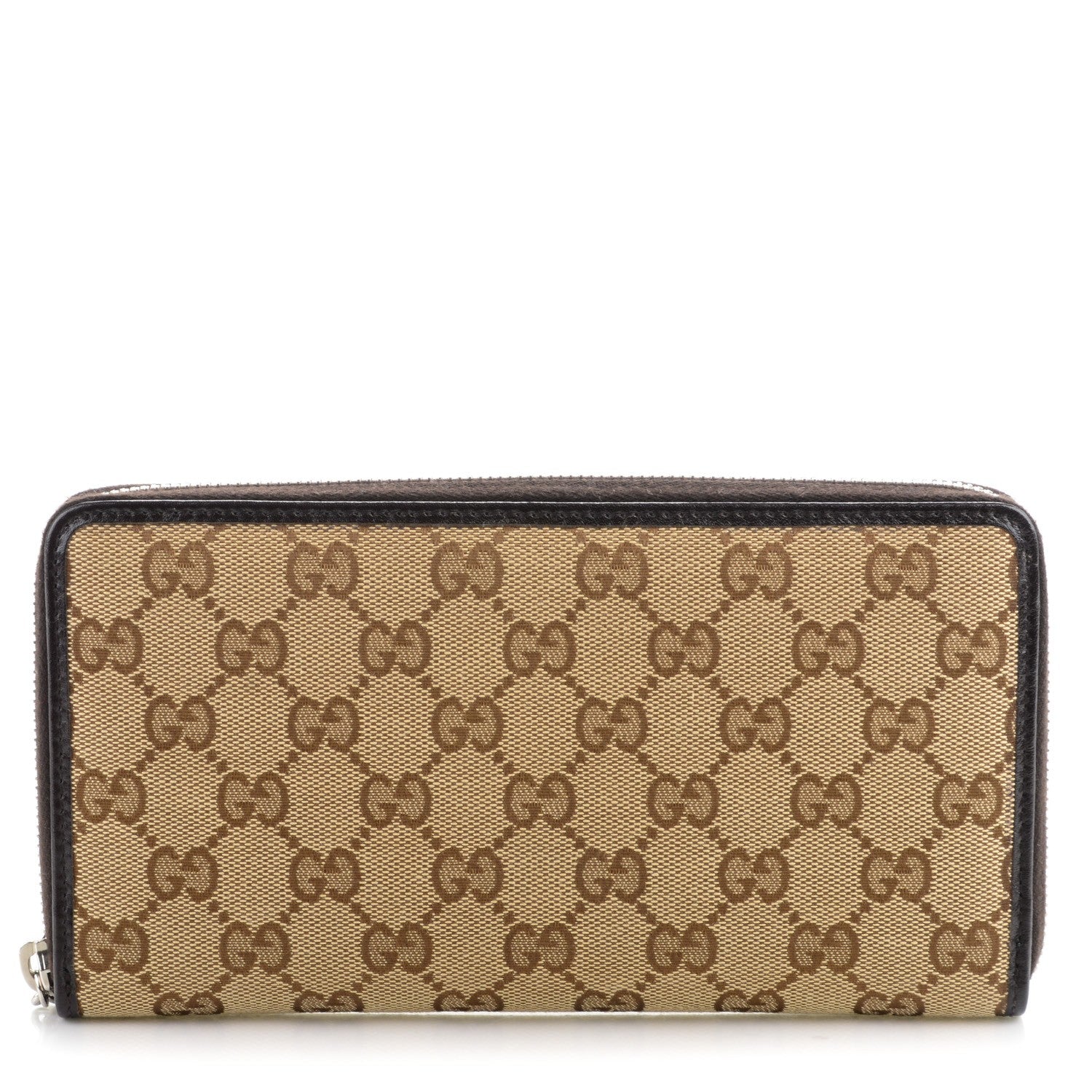 Gucci Monogram Twins Zip Around Organizer Wallet Dark Brown 1 of 7