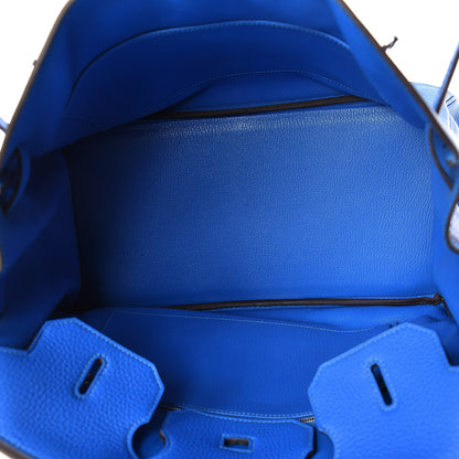 Hermes Taurillon Clemence Birkin 35 Bleu Hydra 5 of 11