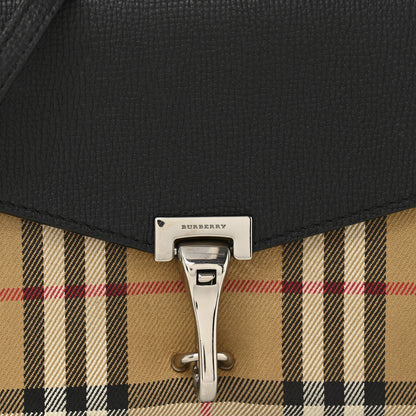 Burberry Derby Calfskin Vintage Check Small Macken Crossbody Bag Black 8 of 11