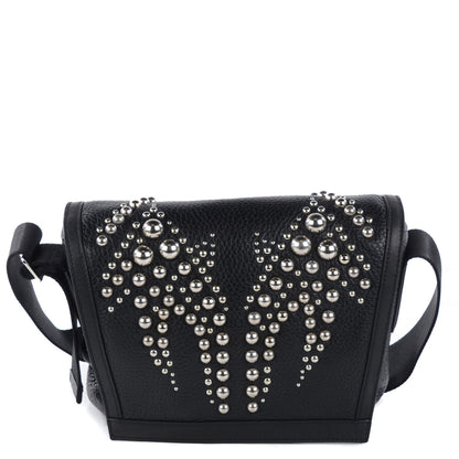 Alexander Wang Bovine Studded Runway Messenger Black Rhodium Hardware 1 of 8