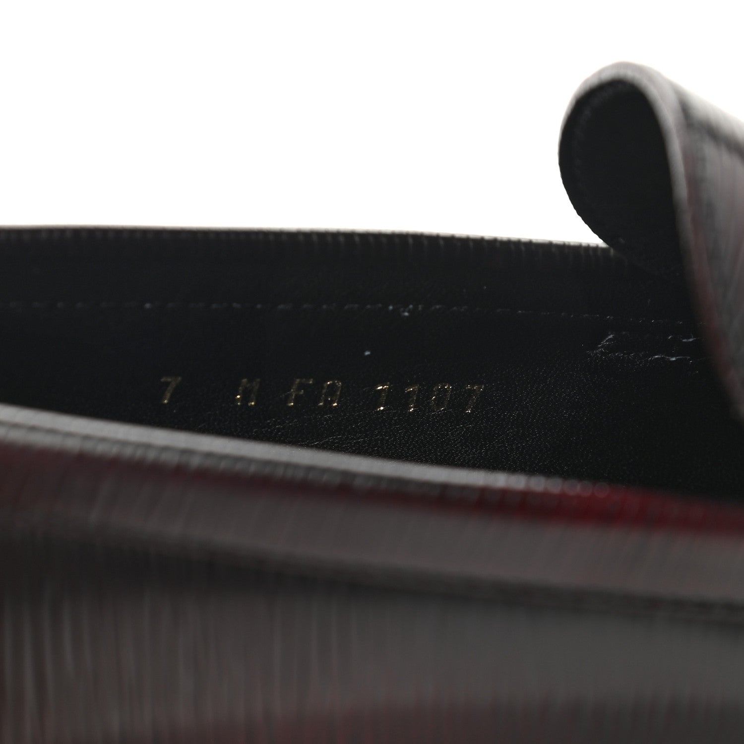 Louis Vuitton Epi Mens Major Loafers 7 Burgundy 8 of 10