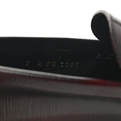 Louis Vuitton Epi Mens Major Loafers 7 Burgundy 8 of 10