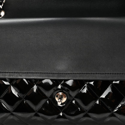 Chanel Patent Quilted Jumbo Double Flap Black 14 of 17