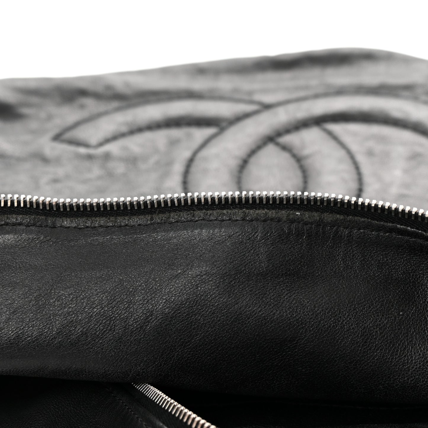 Calfskin Modern Chain Hobo Black
