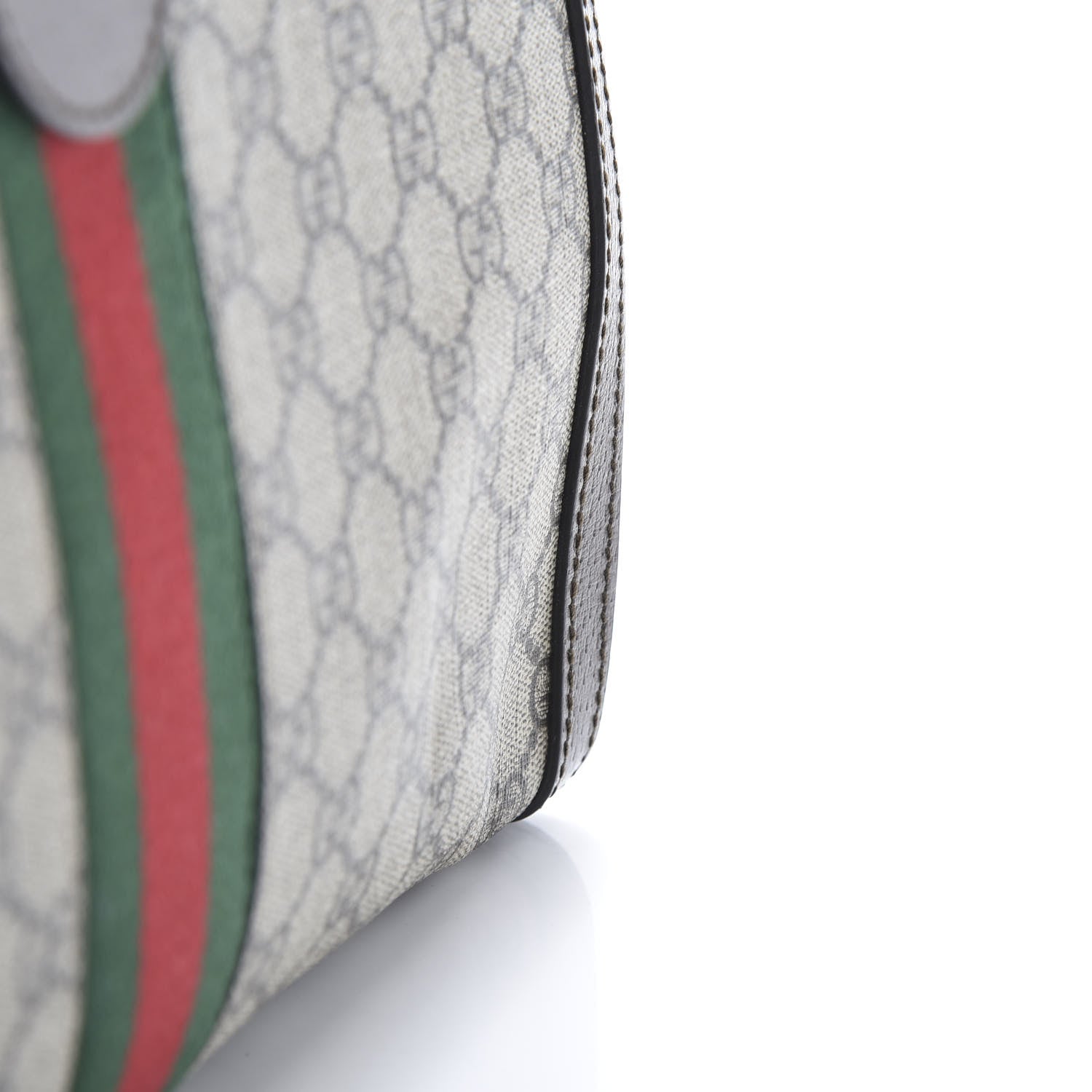 Gucci GG Supreme Monogram Web Medium Ophidia Chain Shoulder Bag Brown 12 of 13