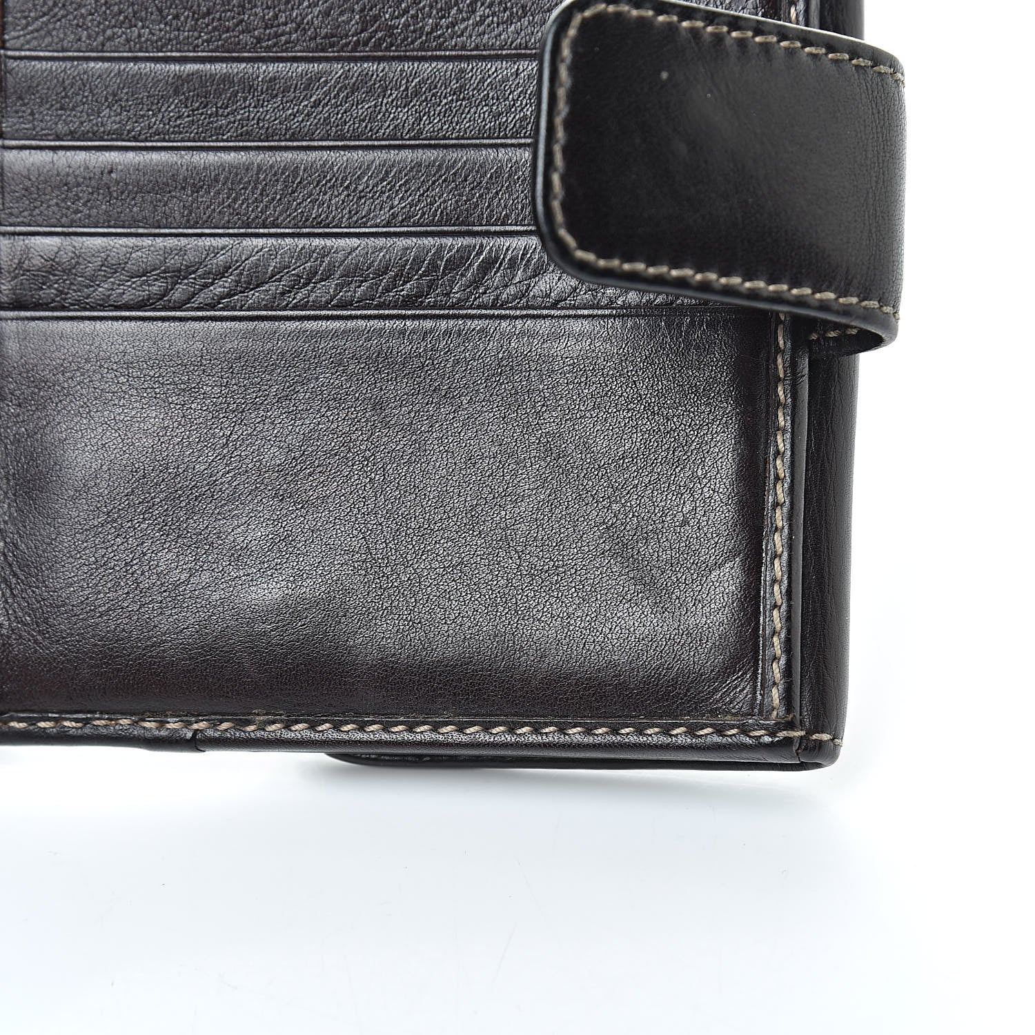 Gucci Calfskin Compact Britt Wallet Dark Brown 9 of 17