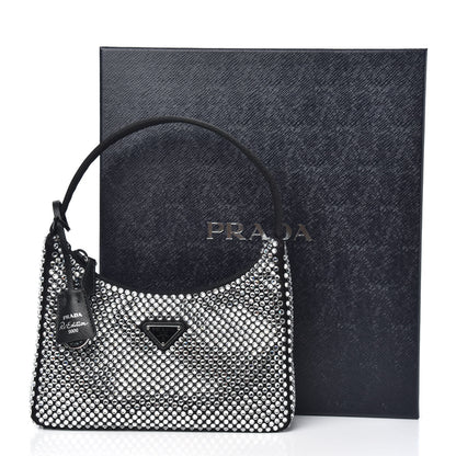 Prada Satin Crystal Mini Re-Edition 2000 Bag Cristal 10 of 10