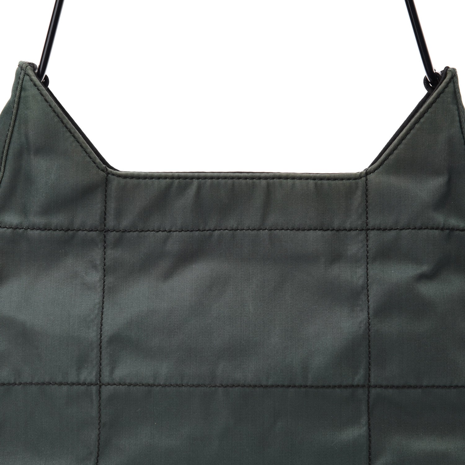 Prada Nylon Quilted Shoulder Bag Dark Green 11 of 11