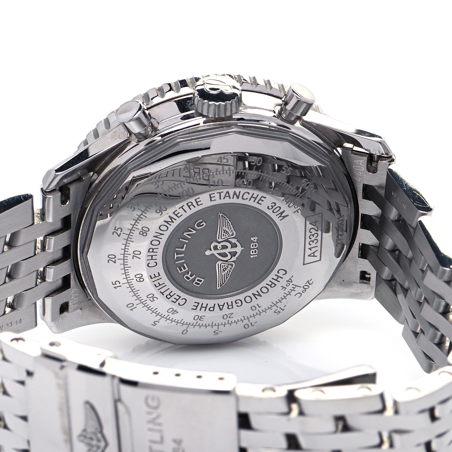 Breitling Stainless Steel 41mm Navitimer Automatic Watch Black A1332412 4 of 5