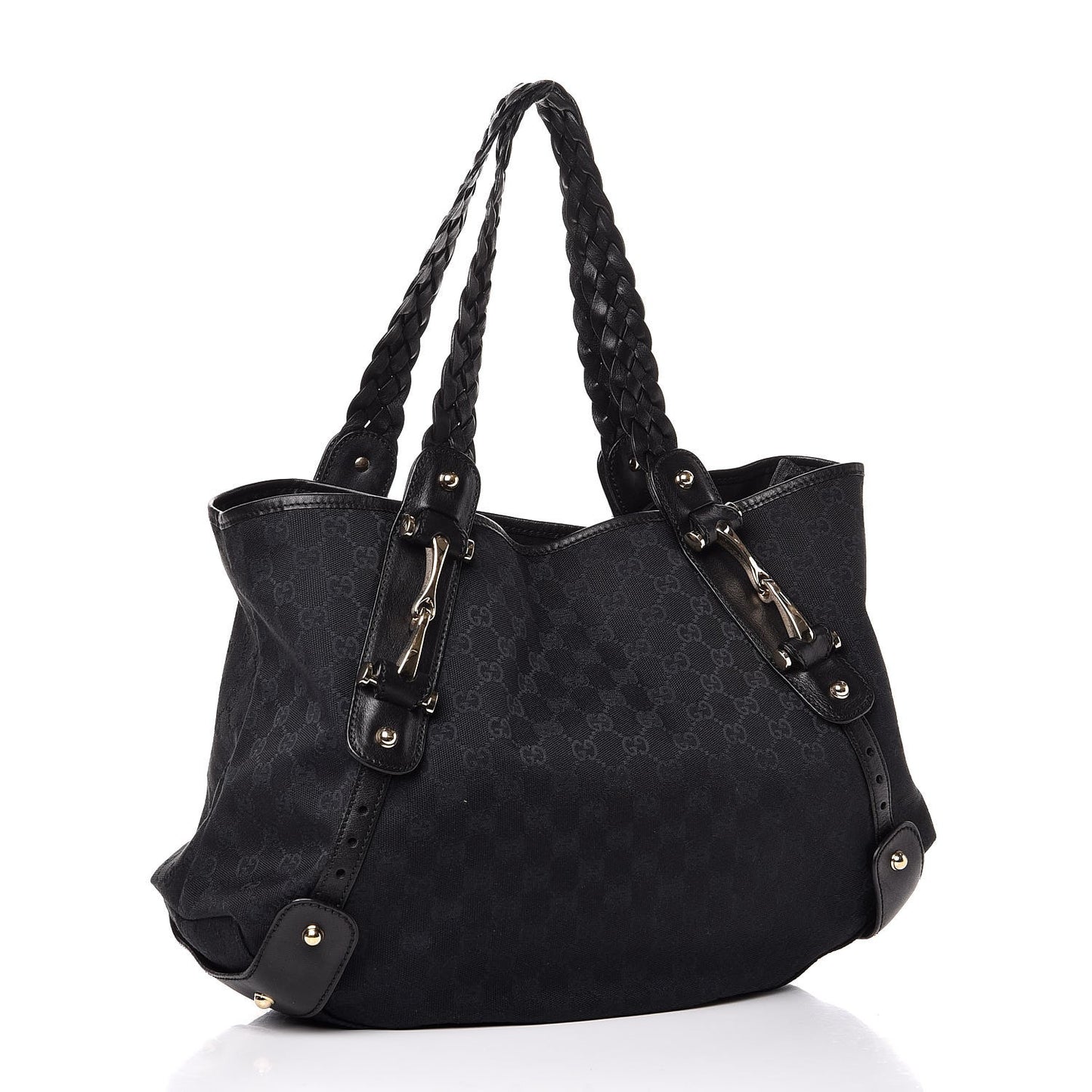 Monogram Medium Pelham Shoulder Bag Black