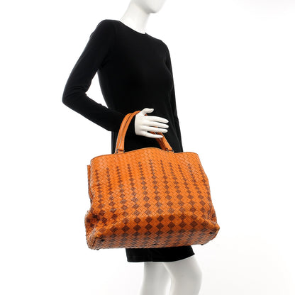 Bottega Veneta Nappa Intrecciato Large Tote Orange 2 of 12