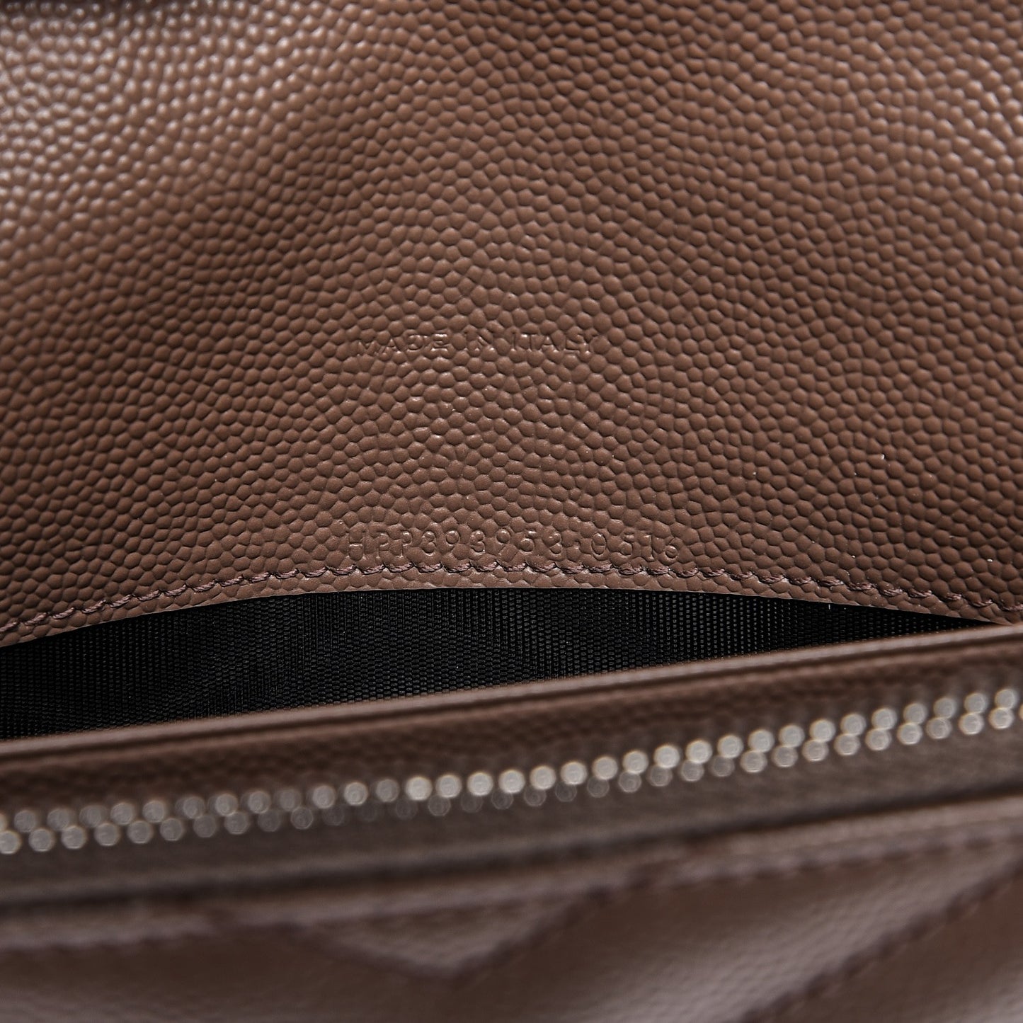 Grain De Poudre Matelasse Chevron Monogram Envelope Chain Wallet Fard