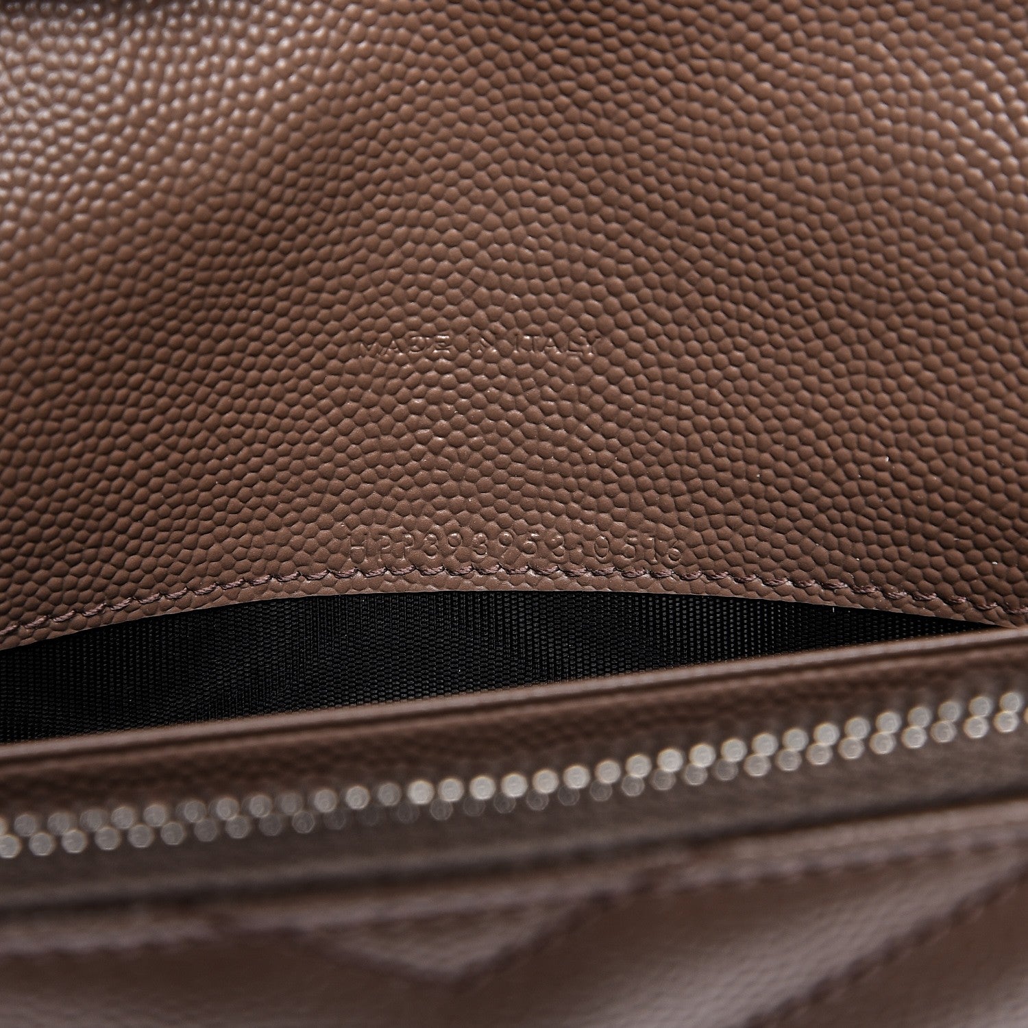 Saint Laurent Grain De Poudre Matelasse Chevron Monogram Envelope Chain Wallet Fard 8 of 10