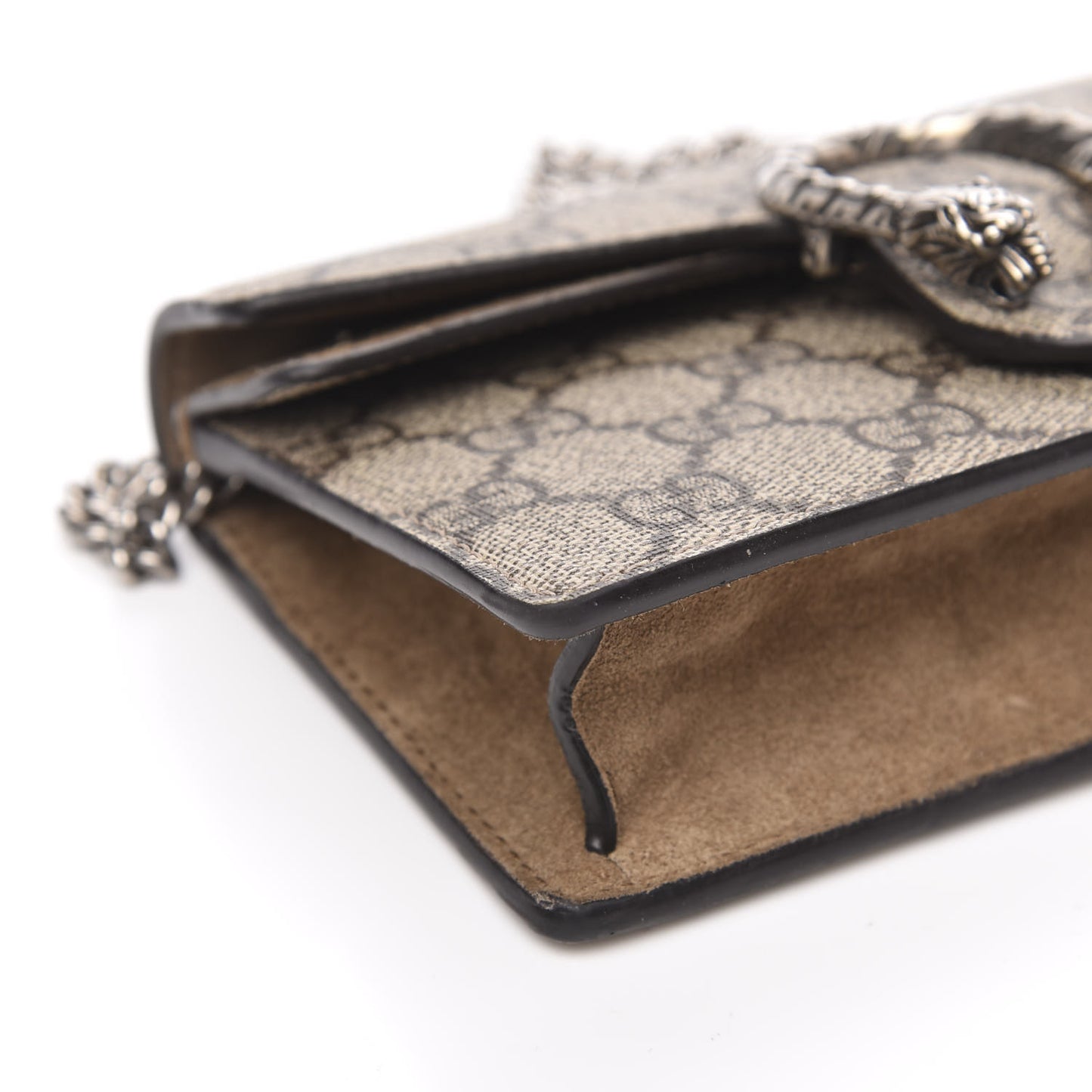 GG Supreme Monogram Super Mini Dionysus Shoulder Bag Taupe