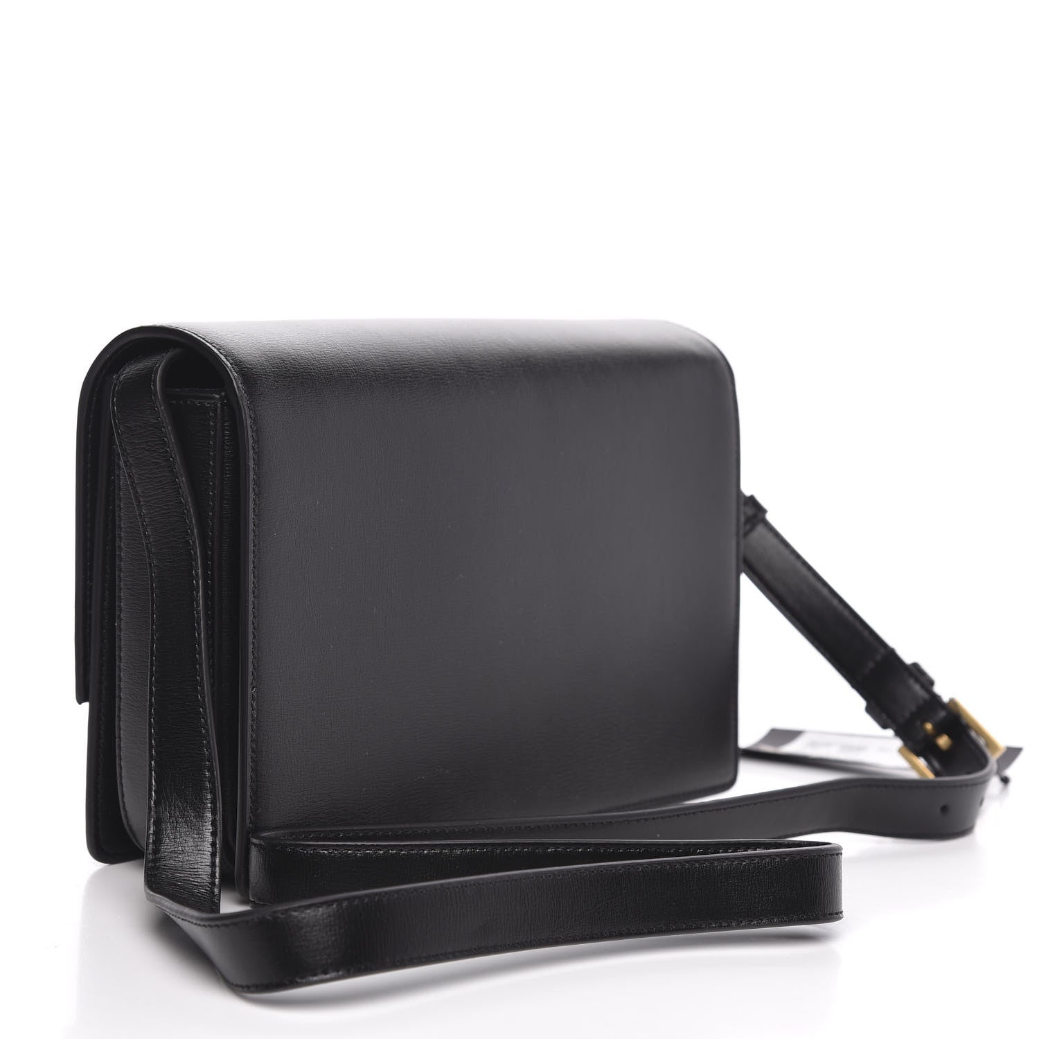 Saint Laurent Smooth Calfskin Suede Medium Bellechasse Black Dark Green 3 of 9