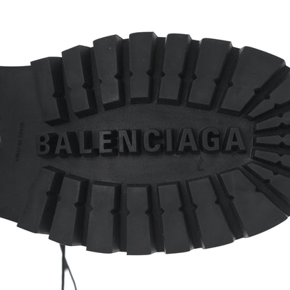 Balenciaga Calfskin Womens Strike 20mm Lace Up Boots 38 Black 9 of 12