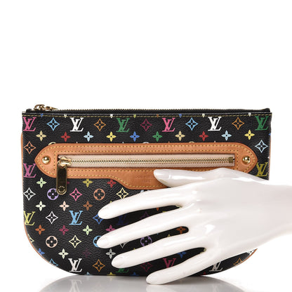 Louis Vuitton Monogram Multicolor Pochette Plate GM Black 2 of 6