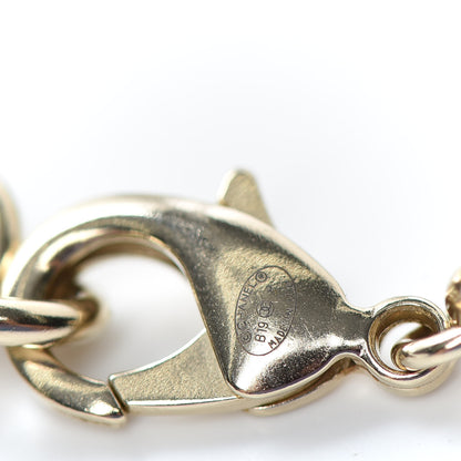 Chanel Lambskin Chain CC Logo Bracelet Black Gold 4 of 4