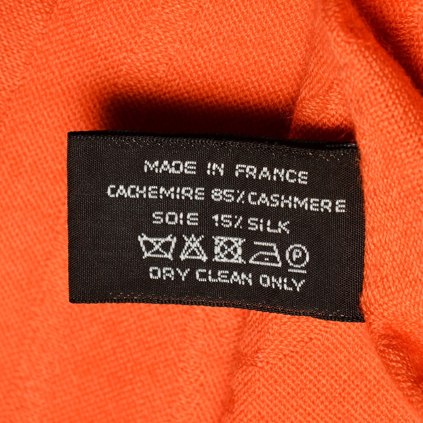 Cashmere Silk New Libris Stole Orange Vif