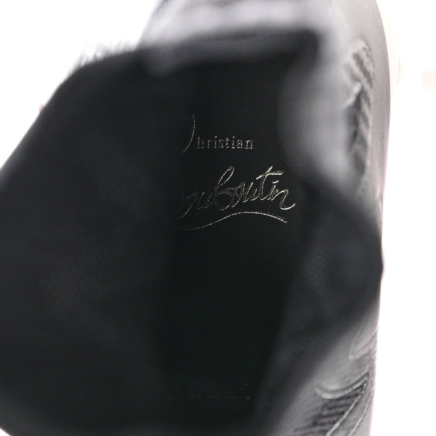 Christian Louboutin Knit Mesh Sharky Sock Sneakers 38.5 Black 6 of 8