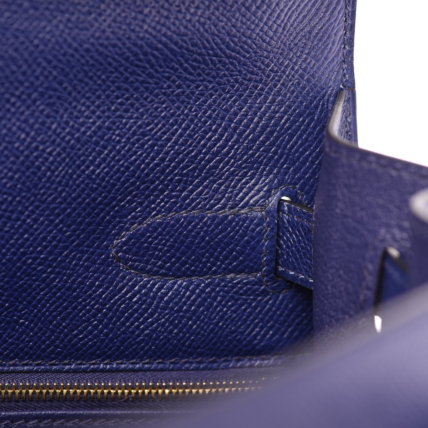Hermes Epsom Kelly Sellier 32 Bleu Encre 13 of 36