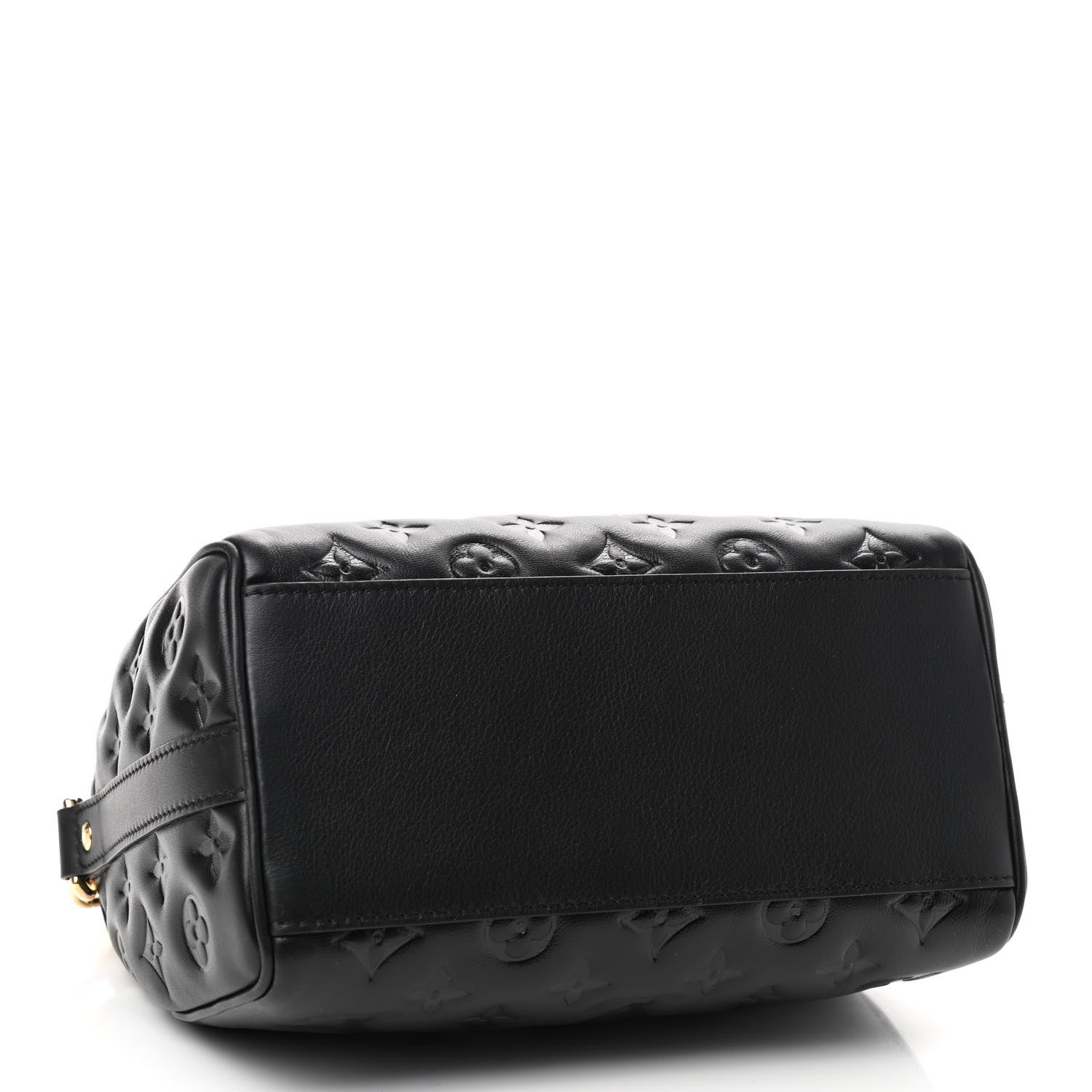 Louis Vuitton Lambskin Embossed Monogram Speedy 22 Bandouliere Black 4 of 8
