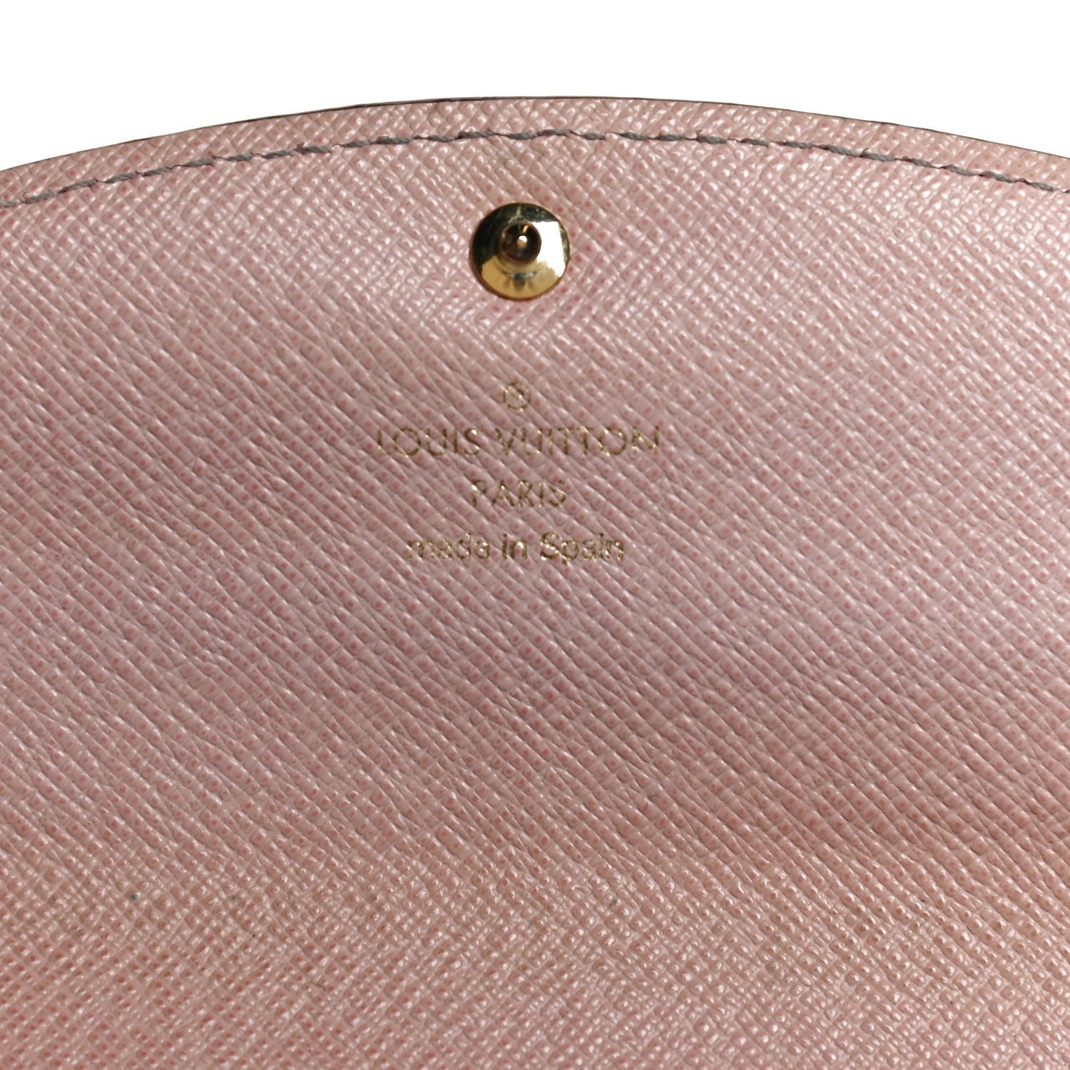 Louis Vuitton Damier Ebene Caissa Wallet Rose Ballerine 6 of 11