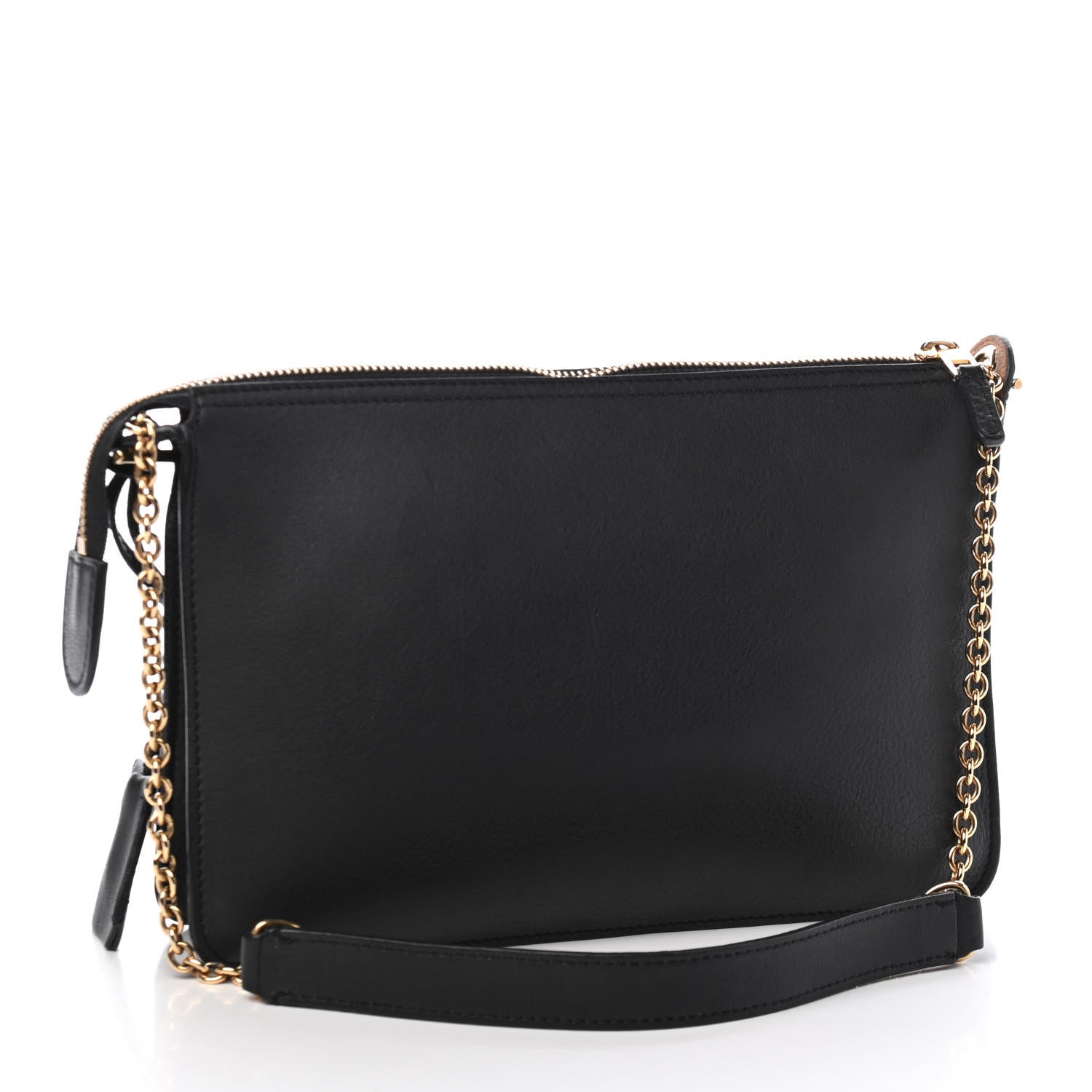 Celine Calfskin Envelope Shoulder Bag Black 3 of 14