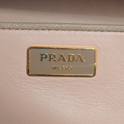 Prada Saffiano Lux Top Handle Bag Visone 6 of 9
