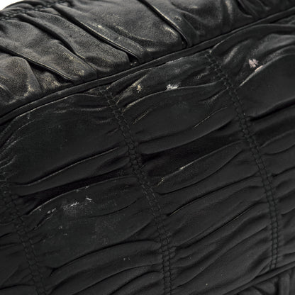 Prada Nappa Gaufre Shopping Satchel Black 5 of 15