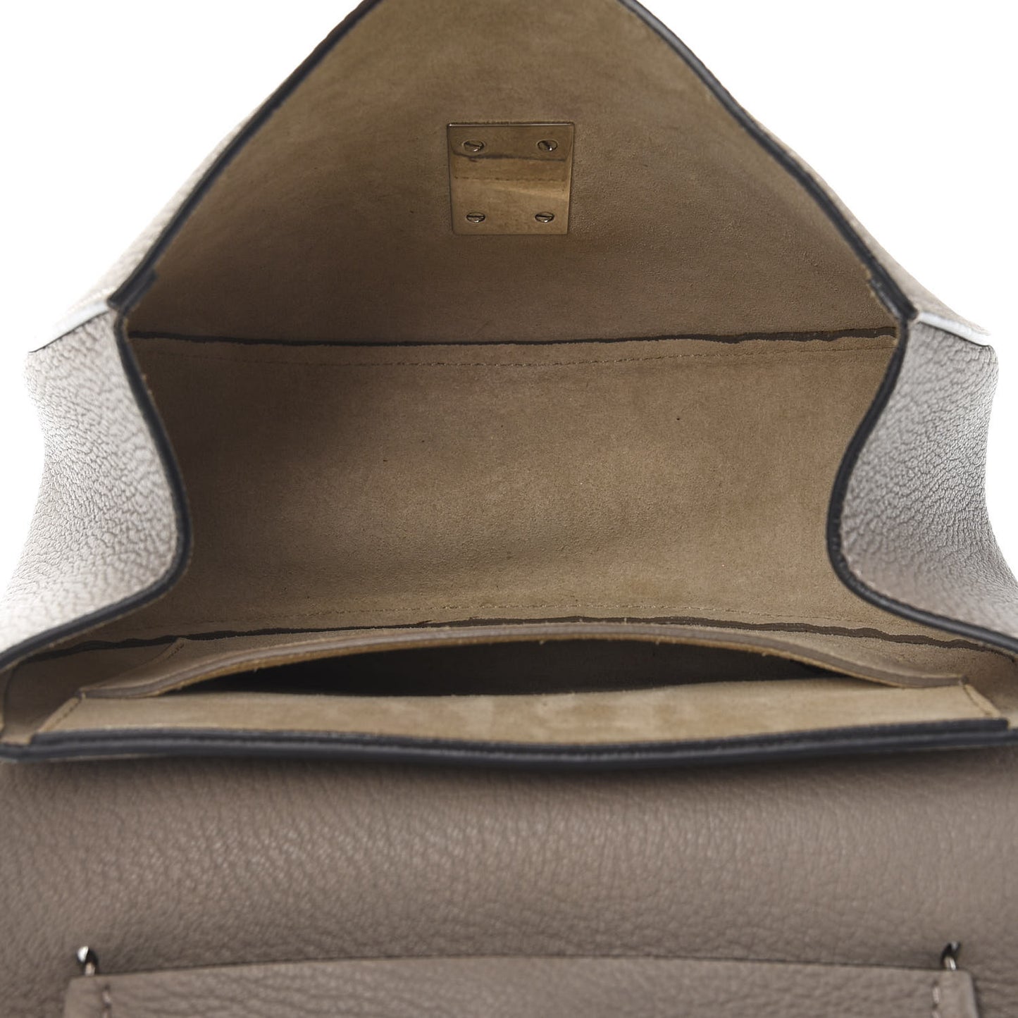 Grained Lambskin Drew Shoulder Bag Motty Grey