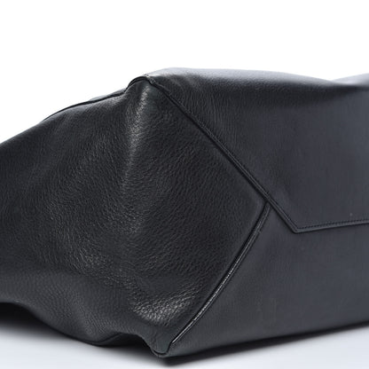 Celine Soft Grained Calfskin Small Belt Cabas Phantom Black 8 of 14