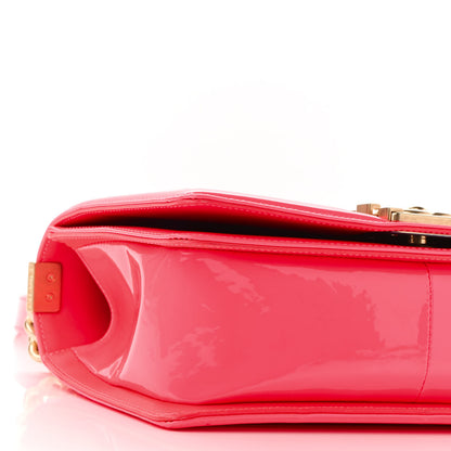 Chanel Patent Quilted Medium Boy Flap Pink 9 of 10