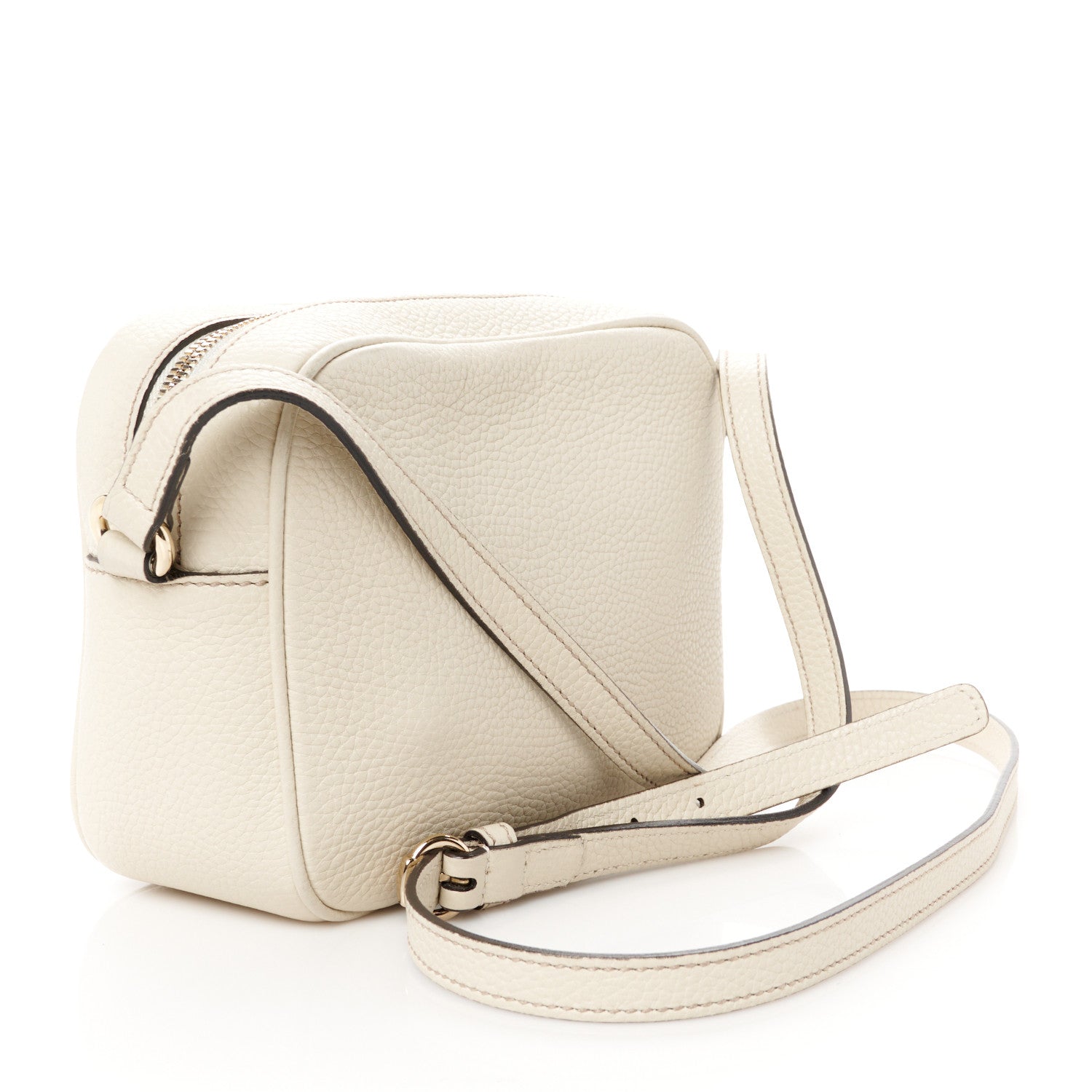 Gucci Pebbled Calfskin Small Soho Disco Bag Off White 3 of 11