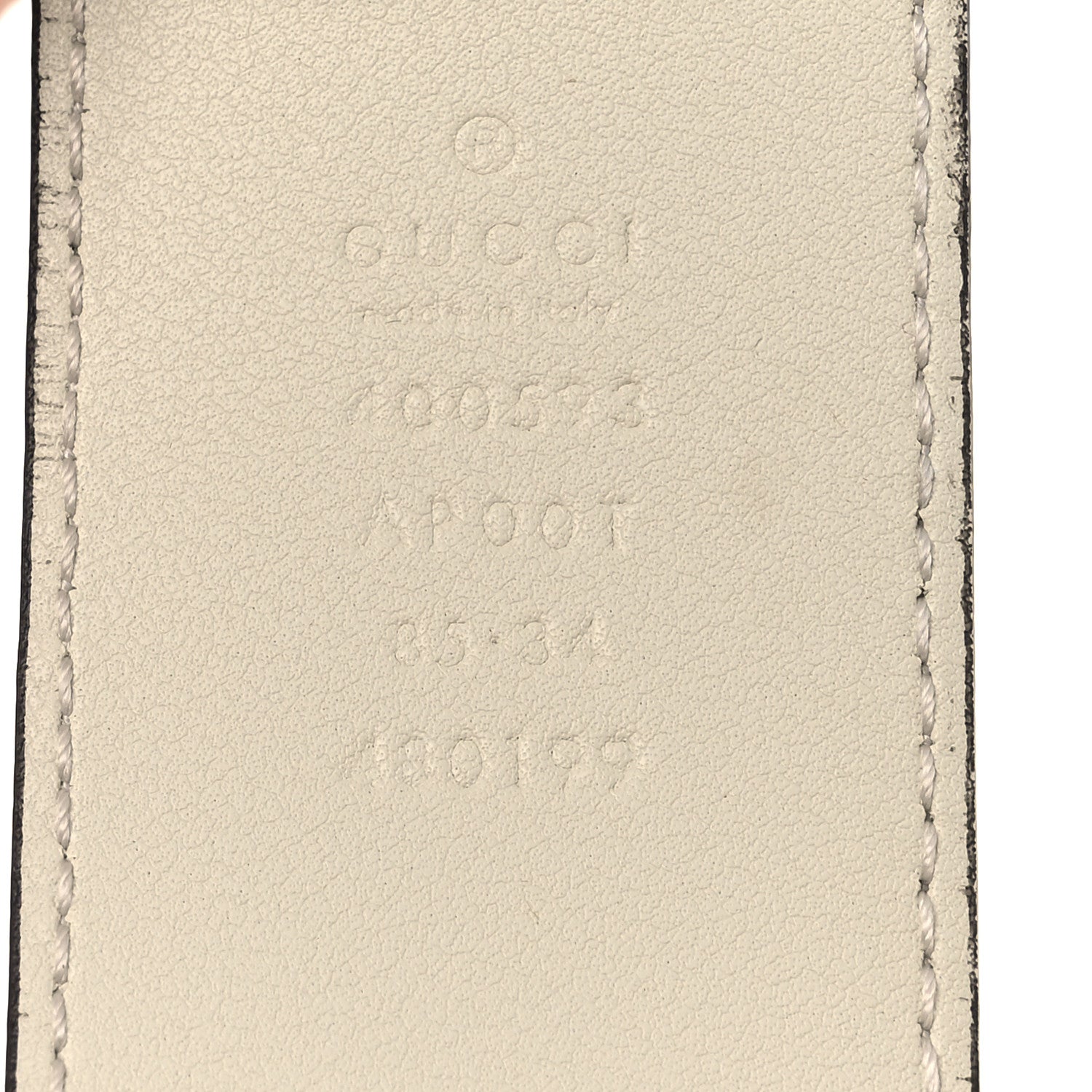 Gucci Calfskin Double G 40mm Belt 85 34 Mystic White 5 of 6