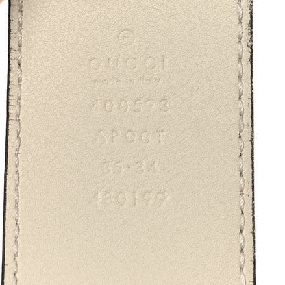 Gucci Calfskin Double G 40mm Belt 85 34 Mystic White 5 of 6